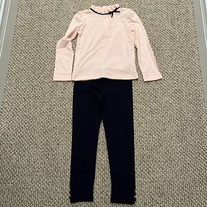 New Janie and Jack Girls Size 5 Two Piece Set (Knit Top and Leggings)